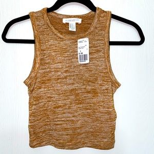 Forever 21 Sunset Gold Crop Top